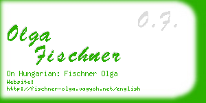 olga fischner business card